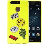 Funda Pura TPU Patch-Mania + 5 Pegatinas Protectoras Para Huawei P9