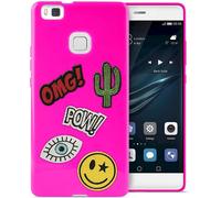 Funda Pura TPU Patch-Mania + 5 Pegatinas Protectoras Para Huawei P9 Lite