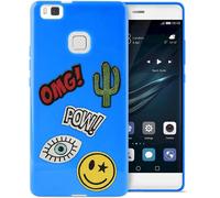 Funda Pura TPU Patch-Mania + 5 Pegatinas Protectoras Para Huawei P9 Lite