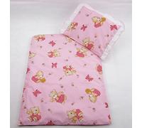 Funda rawstyle 4 piezas Set para carrito cama de techo + cojín + relleno (oso con abeja azul)