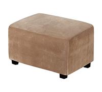 Funda rectangular de terciopelo lavable y antideslizante, protector de reposapiés, elástica, suave y plegable, para sala de estar (Cachi grande)