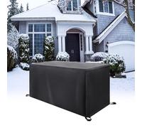 Funda rectangular para muebles de jardín al aire libre, 135 x 45 x 85 cm, impermeable, resistente al viento, resistente a los rayos UV, protección para mesa y sillas de patio, mantel para todo tipo de