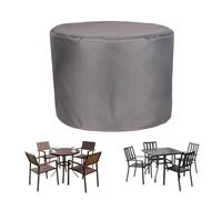 Funda redonda impermeable de piel para patio, 300 x 170 cm, resistente a la decoloración, resistente a la decoloración, fundas de piel resistentes a la intemperie