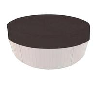 Funda Redonda Para Muebles De Patio Elastic Bottom Waterproof Easy Clean Solid Weather Resistant Outdoor Spa Protector Anti Foldable Hot Tub Cover Moisture Proof(Brown,190x90cm)