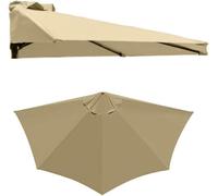 Funda redonda para sombrilla de patio de 2 m, impermeable y resistente a la intemperie, protector de sombrilla de jardín y balcón (soporte y base no incluidos)