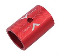 Funda reductora de manillar diseñada con precisión para vástago de 31,8 mm con transición de 25,4 mm a 31,8 mm y diseño de borde suave para una mayor facilidad de uso (rojo)