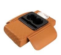 Funda Reposabrazos Coche para BMW 02 700 1M 3.0 CSL E9, Cojín de apoyabrazos de Coche de Piel, Reposabrazos Central para Coche Multifuncional,A