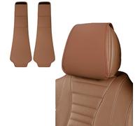 Funda Reposacabezas para Audi A5 Coupe 2door B9 2017-2023, Funda Protectora Antipolvo para Reposacabezas de Asiento Accesorios,Cognac a Pair