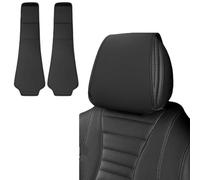 Funda Reposacabezas para Audi TT 4 Seats MK2 2007-2014, Funda Protectora Antipolvo para Reposacabezas de Asiento Accesorios,Black a Pair