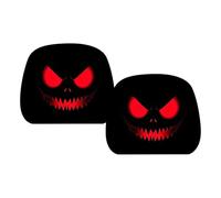 Funda reposacabezas para coche escalofriante espeluznante | Funda aterradora para reposacabezas para camioneta, tractor, camión, remolque, caravana y