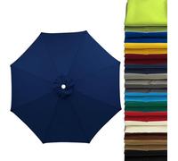 Funda Repuesto para Sombrilla 2m/2.5m/2.8m/3m/3.5m/4m para 6/8 Varas | UV50+ Resistente al Viento e Impermeable | Tela Premium Gris Claro para Jardín, Terraza, Playa, Piscina,#6-300 cm 8 streben