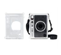 Funda resistente a los arañazos para Fujifilm Instax Mini EVO, funda protectora transparente resistente a las caídas con correa ajustable para el