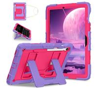 Funda resistente a los golpes compatible con Samsung Galaxy Tab S10 FE de 10.9 pulgadas X520/X526B/X528U (2025) con soporte para lápices, soporte resistente/correa para el hombro, funda para tablet