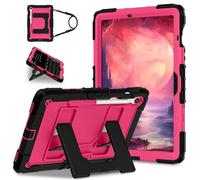 Funda resistente a los golpes compatible con Samsung Galaxy Tab S10 FE de 10.9 pulgadas X520/X526B/X528U (2025) con soporte para lápices, soporte resistente/correa para el hombro, funda para tablet