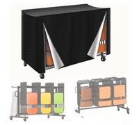 Funda resistente al agua y al sol para estantes de almacenamiento de sillas plegables fabricada con tela Oxford 420D para un uso fiable durante todo el año en exteriores