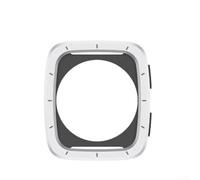 Funda resistente para Amazfit Active 2: funda protectora de acero inoxidable a prueba de golpes con recortes precisos para botones y puerto de carga, compatible con Active (plata)
