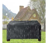 Funda resistente para jardín, lona Oxford 420D, impermeable, 400 x 280 x 100 cm, para protección de muebles de exterior, cubierta negra