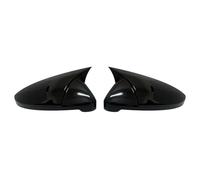 Funda Retrovisor Lateral 2 uds para VW para Golf 7 MK7 7,5 GTI GTD GTE R para Touran 2013-2020 espejo retrovisor lateral cubierta embellecedora Tapas Retrovisor Coche(Gloss Black)
