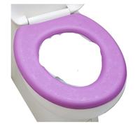 Funda reutilizable for asiento de inodoro, lavable, impermeable, espuma silicona suave. Fácil limpiar. Accesorios baño higiénicos(PURPLE 3PCS)