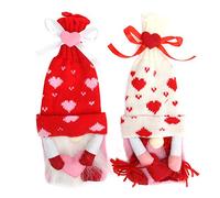 Funda Reutilizable para Botella de Vino, Protector de Tela 2 Piezas, Colorido y Decorativo - Diseño Original y Artesanal, Ideal para Regalos y Decoración Festiva