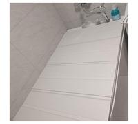 Funda reversible para bañera, alfombrilla aislante a prueba de polvo para baños de leche y spa, tabla de baño ajustable, bandeja de bañera, giratoria 360° y elegante accesorio de baño