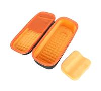 Funda rígida a prueba de golpes para micrófono KMC500 / KMC600, bolsa de transporte portátil ligera con bolsillo de red, protección antipresión, funda de viaje para micrófono, Naranjas interiores