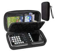 Funda rígida compatible con calculadora gráfica Texas Instruments TI-84 Plus CE/TI-84 Plus/TI-Nspire CX II CAS/TI-Nspire CX II/TI-83 Plus/Casio fx-9750GII, caja de almacenamiento con protección contra