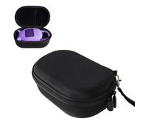 Funda rígida compatible con JBL Clip 5, bolsa de almacenamiento de EVA a prueba de golpes con bolsillo de malla y mosquetón para viajes al aire libre (negro)