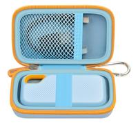 Funda rígida compatible con SanDisk 500 GB, 1 TB, 2 TB, 4 TB, SSD portátil Extreme, hasta 1050 MB/s, USB-C, USB 3.2 Gen 2, unidad externa de estado sólido, soporte de viaje para cables USB, color azul