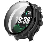 Funda rígida con protector de pantalla compatible con Suunto Race 2, protección completa, resistente a los arañazos, antipolvo, carcasa protectora ultrafina para Suunto Race 2 (negro)