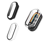 Funda rígida con protector de pantalla compatible con Xiaomi Smart Band 10, protección completa resistente a los arañazos PC funda protectora ultrafina para Xiaomi Smart Band 10 Fitness Tracker (Z-Bir
