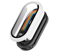 Funda rígida con protector de pantalla compatible con Xiaomi Smart Band 10, protección completa resistente a los arañazos PC funda protectora ultrafina para Xiaomi Smart Band 10 Fitness Tracker (beige