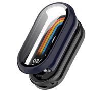 Funda rígida con protector de pantalla compatible con Xiaomi Smart Band 10, protección completa, resistente a los arañazos, funda protectora ultrafina para Xiaomi Smart Band 10 Fitness Tracker (azul)