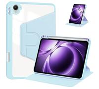 Funda rígida de acrílico Transparente con rotación de 360 Grados for Xiaomi Pad 7S Pro de 12,5 Pulgadas (2025) con Soporte for bolígrafo.(Sky Blue)