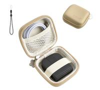 Funda rígida de almacenamiento compatible con mouse inalámbrico Logitech Mobi Fold, bolsa de transporte de viaje con bolsillo de malla, correa elástica y cordón, bolsa organizadora a prueba de golpes