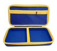 Funda rígida de almacenamiento de EVA compatible con Fanttik Slim V8 V10 y para mini aspiradora de coche, caja de transporte organizadora de viaje protectora compacta, color negro (azul)