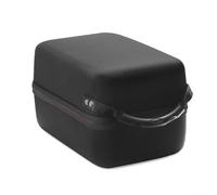 Funda rígida de almacenamiento de EVA para HomePod 2, bolsa de altavoz resistente a los golpes con asa, caja de transporte de viaje forrada de terciopelo para cable de alimentación, color negro