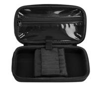 Funda rígida de EVA para almacenamiento de dardos, funda de transporte con bolsillos con cremallera para puntas de dardos, ejes, vuelos y más accesorios de dardos, solo funda, Black, Refer to