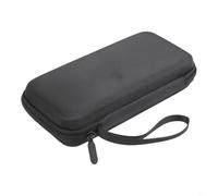 Funda rígida de EVA para calculadora TI-84 Plus-CE/TI-Nspire CX II/TI-84 Plus, bolsa de almacenamiento protectora con bolsillo de malla y correa de muñeca para estudiantes de viaje, color negro