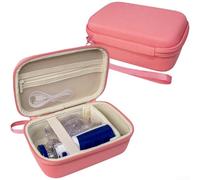 Funda rígida de EVA para dispositivo de respiración de mano con rendimiento impermeable absorción de impactos y diseño de mango (rosa)