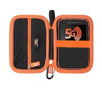 Funda rígida de EVA para SIMO Solis Pro/Solis 5G WiFi Mobile Hotspot, enrutador de viaje portátil WiFi bolsa de almacenamiento con bolsillo de malla para cable USB cargador, caja organizadora de