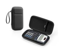Funda rígida de transporte compatible con Texas Instruments TI-84 Plus CE/TI-30XIIS/TI-34, fx-115ES/300ES/991ES Plus/CATIGA/IPEROT Scientific/Graphing, bolsa organizadora de viaje portátil (negro)