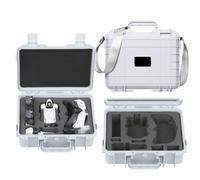 Funda rígida de transporte para antigravedad A1 Explorer, bolsa de viaje impermeable para dron antigravedad A1, gafas de visión, controlador de agarre, hub de carga y accesorios, White, Sencillo