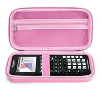 Funda rígida de transporte para calculadora gráfica TI-84 Plus CE/TI-84 Plus/TI-83 Plus CE/TI-83 Plus/TI-89 Titanium/Casio fx-9750GIII/TI-Nspire CX II CAS, bolsillo de malla adicional para cables USB