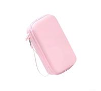 Funda rígida de transporte para DJI para osmo Action 6/5/4/3 e insta360 - Bolsa de almacenamiento a prueba de golpes con mosquetón (rosa)