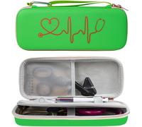 Funda rígida de transporte para estetoscopio con interior espacioso para marca general Ems Tools color negro, material de poliuretano, protección resistente al agua, diseño ligero para médicos y
