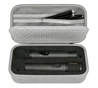 Funda rígida de transporte para JBL PartyBox Wireless de dos micrófonos, portátil, caja de almacenamiento protectora de viaje con asa de transporte para accesorios de micrófono inalámbrico PartyBox