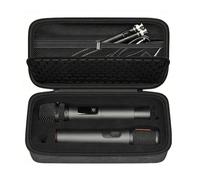 Funda rígida de transporte para JBL PartyBox Wireless de dos micrófonos, portátil, caja de almacenamiento protectora de viaje con asa de transporte para accesorios de micrófono inalámbrico PartyBox