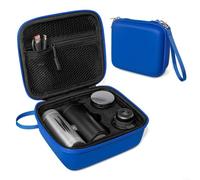 Funda rígida de transporte para ventilador Shark ChillPill FA02X, organizador de viaje impermeable con bolsillo de malla, caja de almacenamiento protectora de 7 x 15 x 8,5 cm (azul)