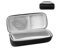 Funda rígida de viaje de EVA para altavoz Bluetooth KEF MUO2, bolsa de transporte portátil a prueba de golpes con bolsillo de malla para cable de carga, bolsa protectora para almacenamiento al aire